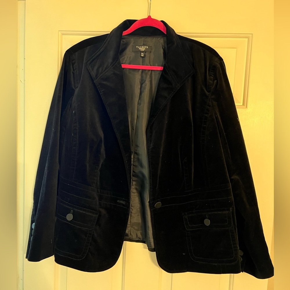 Talbots velour blazer - Size 18W